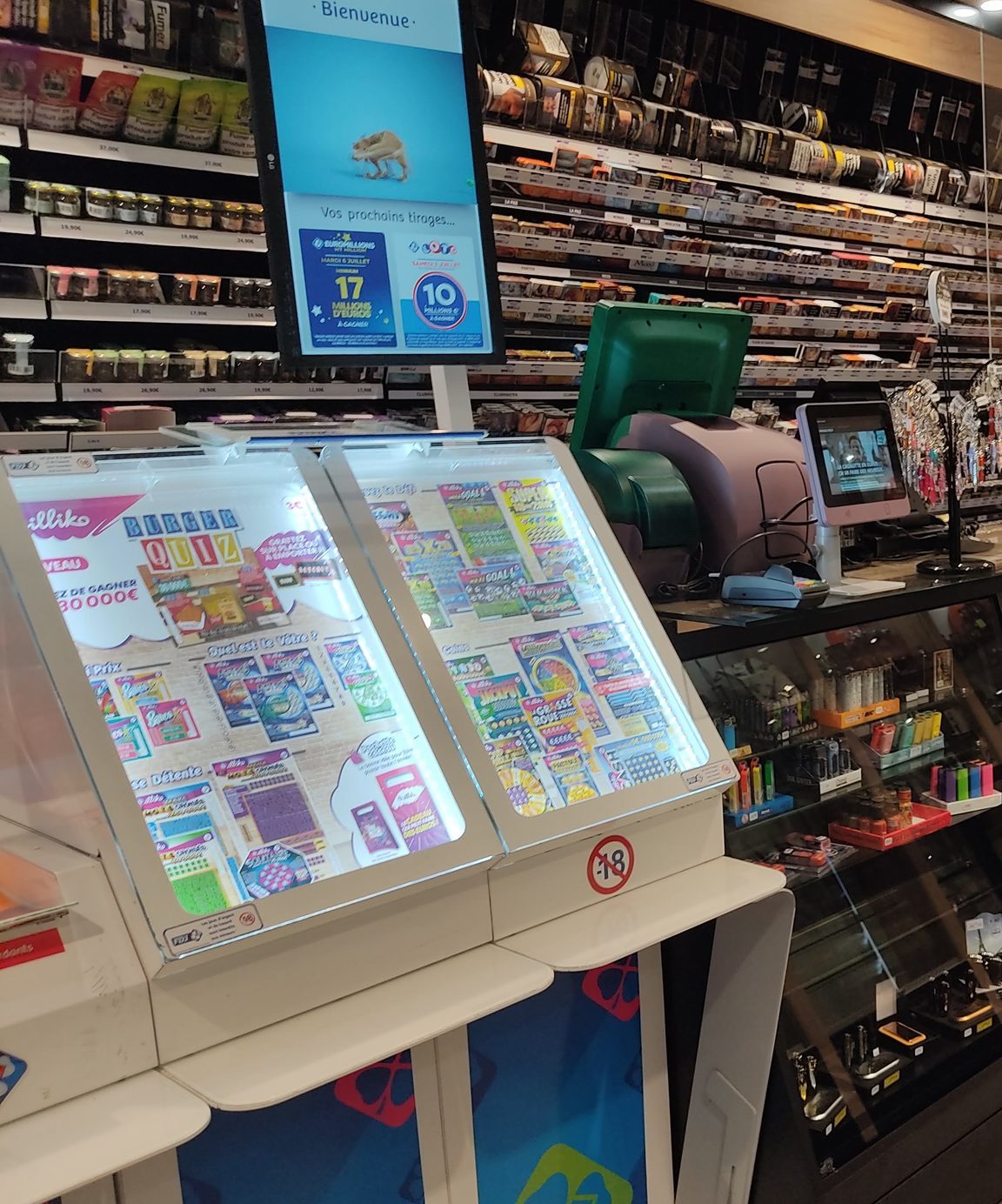 Comptoir et terminaux FDJ